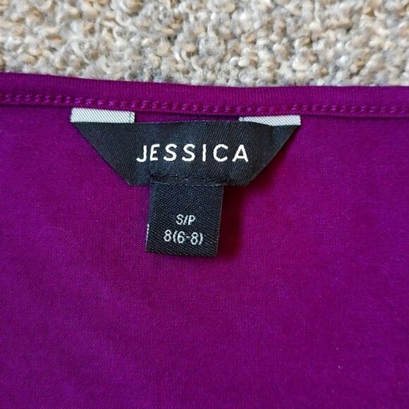 Like New Jessica Size Small (6-8)‎ Sleeveless Purple Sequin Front Tank Top - Picture 5 of 7